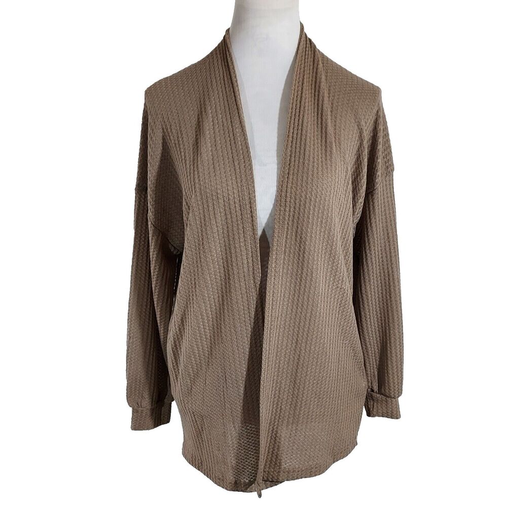 Shein Biz Wear Cardigan Sweater Size Small Open Front Long Sleeve Ribbed NWT